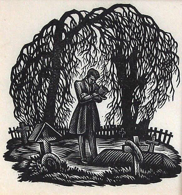 Rastignac bij het graf van Goriot